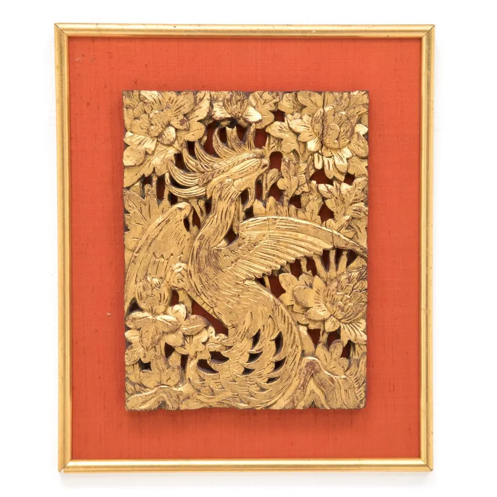 0048 (A D) Gold Phoenix Carving