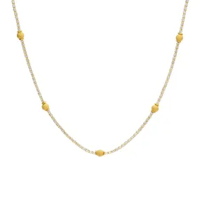 22K Gold Chain in multicolor, 22 inches