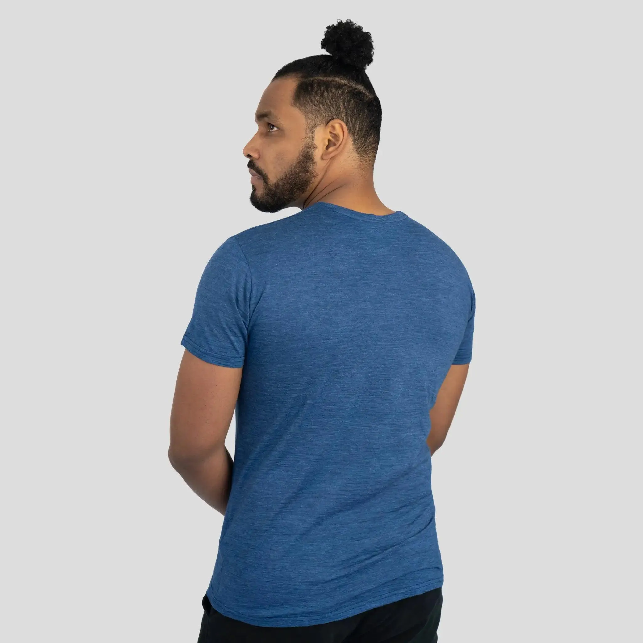 5 Pack - Men's Alpaca Wool Crew Neck T-Shirts: 160 Ultralight