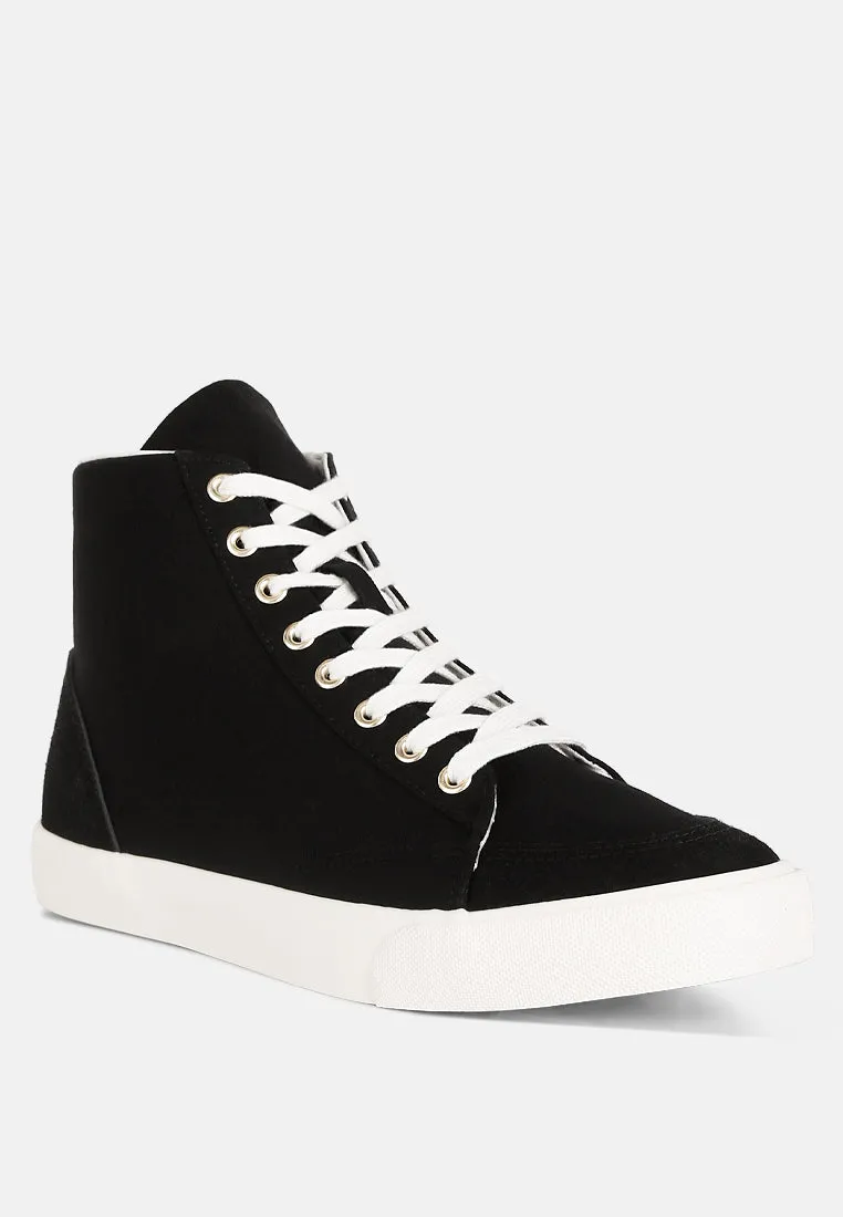 Ankle Length Solid Sneakers