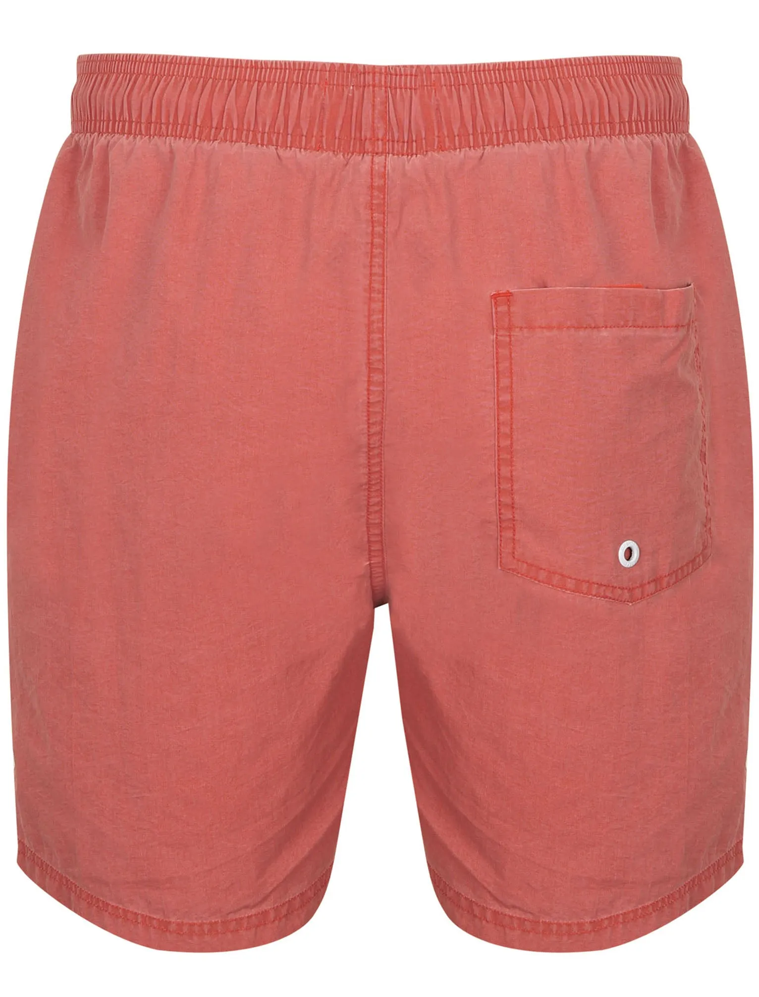 Ansdell Pigment Wash Swim Shorts in Red - South Shore