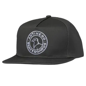 Anti Hero - Basic Pigeon Round Snapback Charcoal