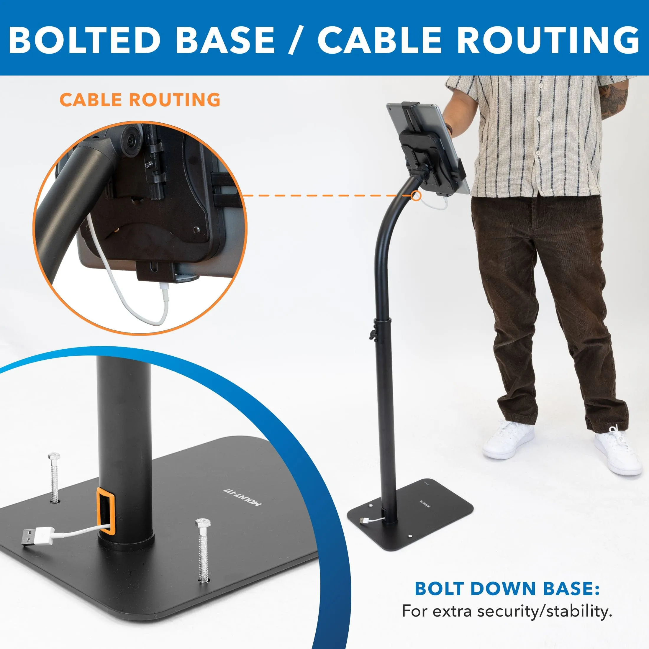 Anti-Theft Tablet Floor Stand