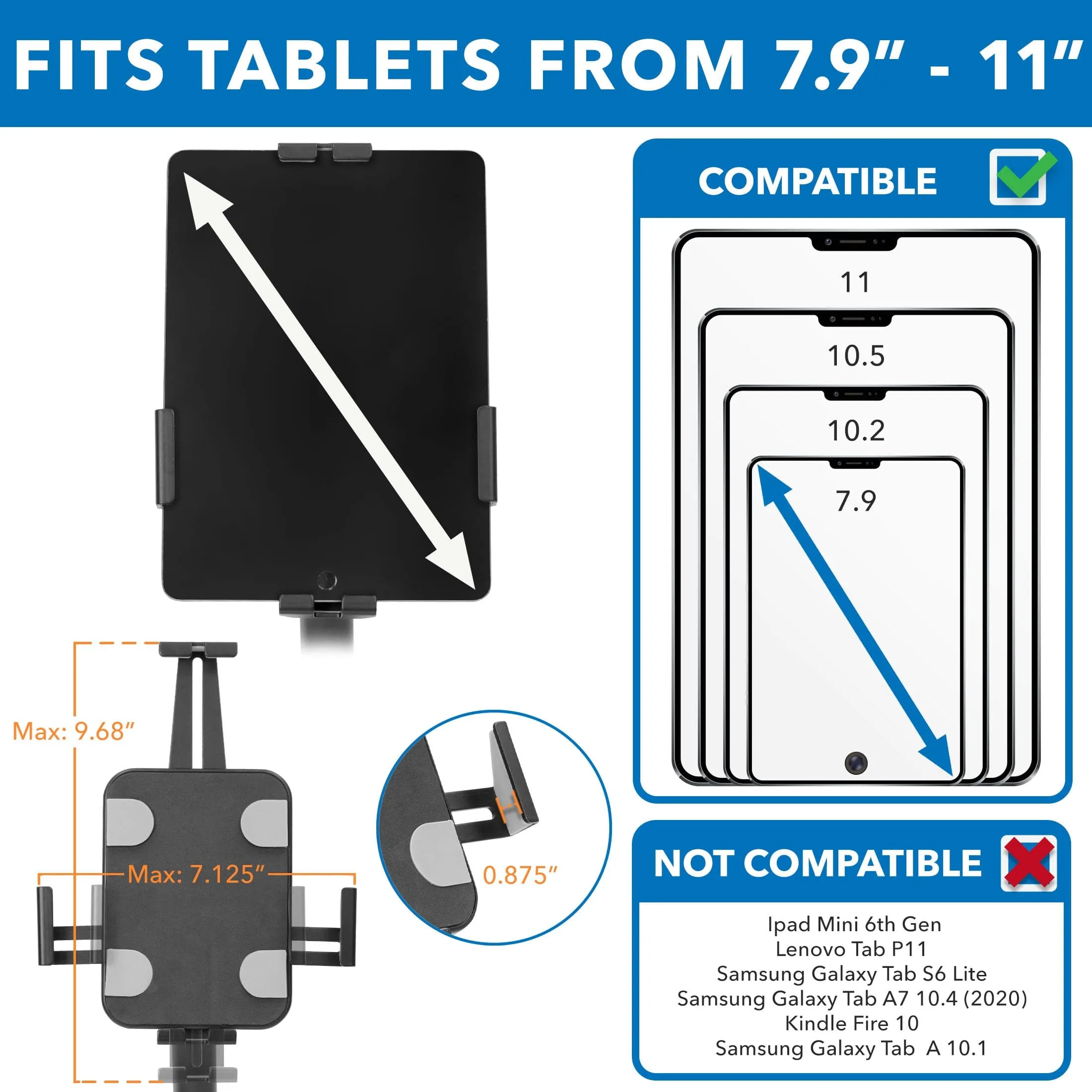 Anti-Theft Tablet Floor Stand