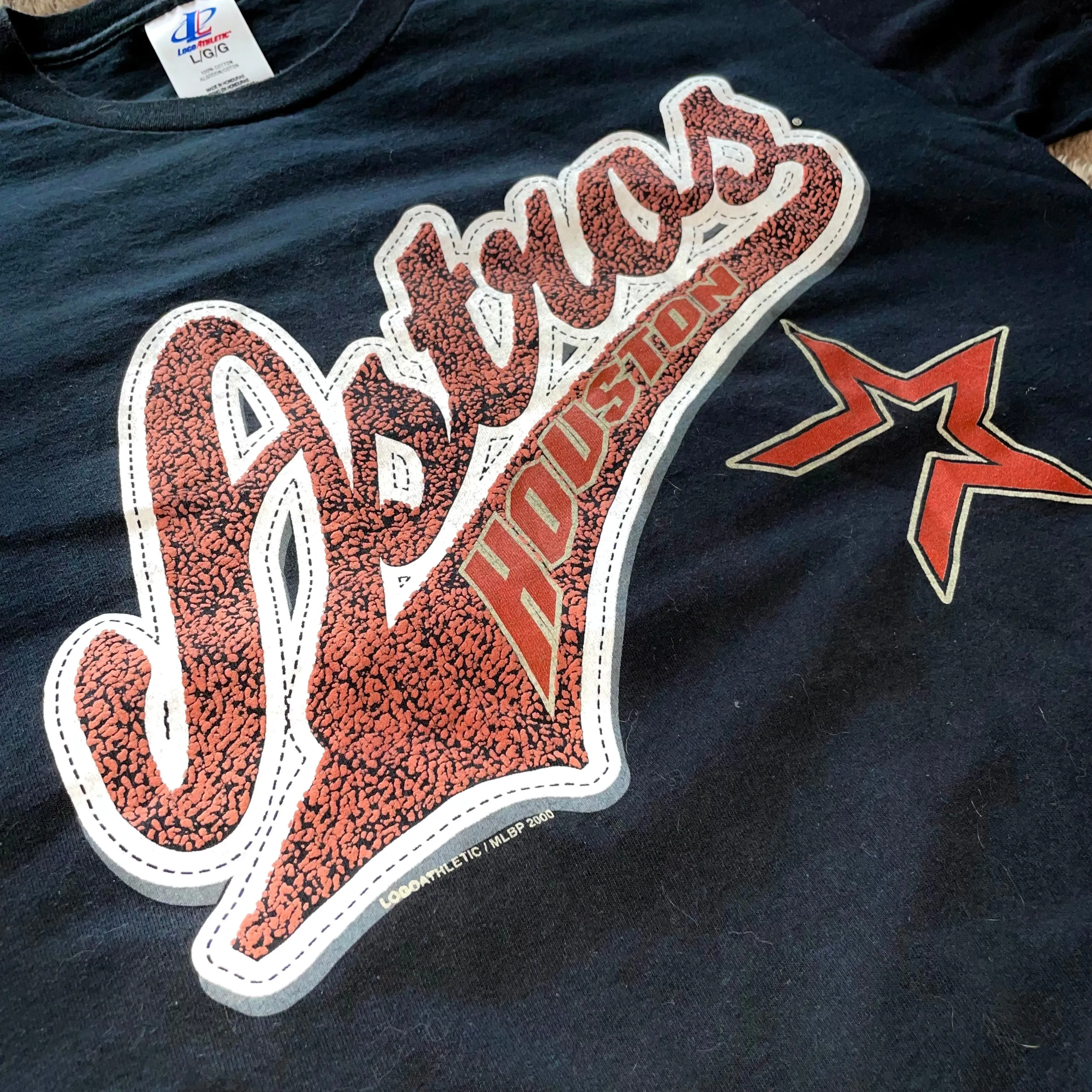 Astros 2000 Puff Print Logo Tee (Black)