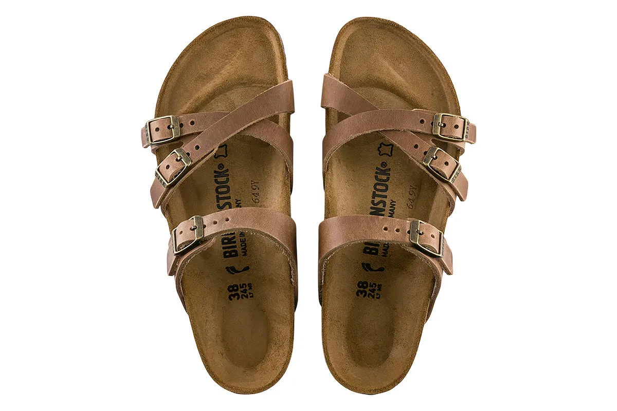 Birkenstock Franca R Tabacco Oiled Leather Womens