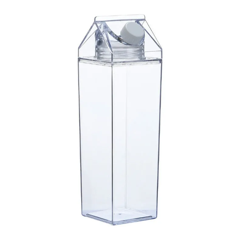 Blank transparent milk cup