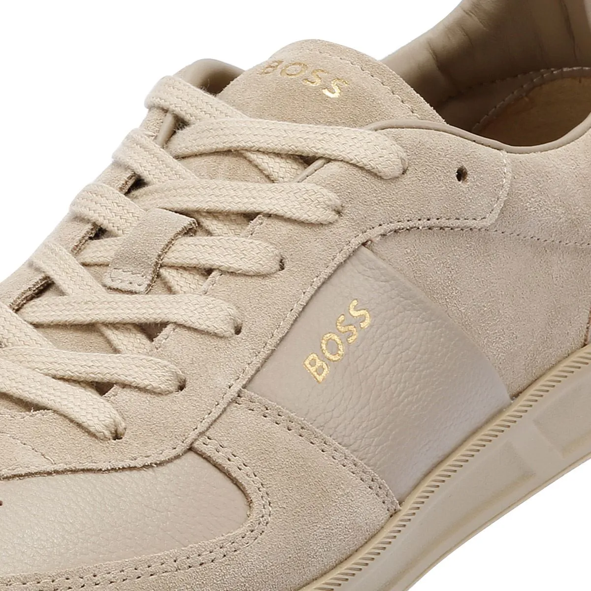 Boss Brandon Suede/Leather Men's Beige Trainers