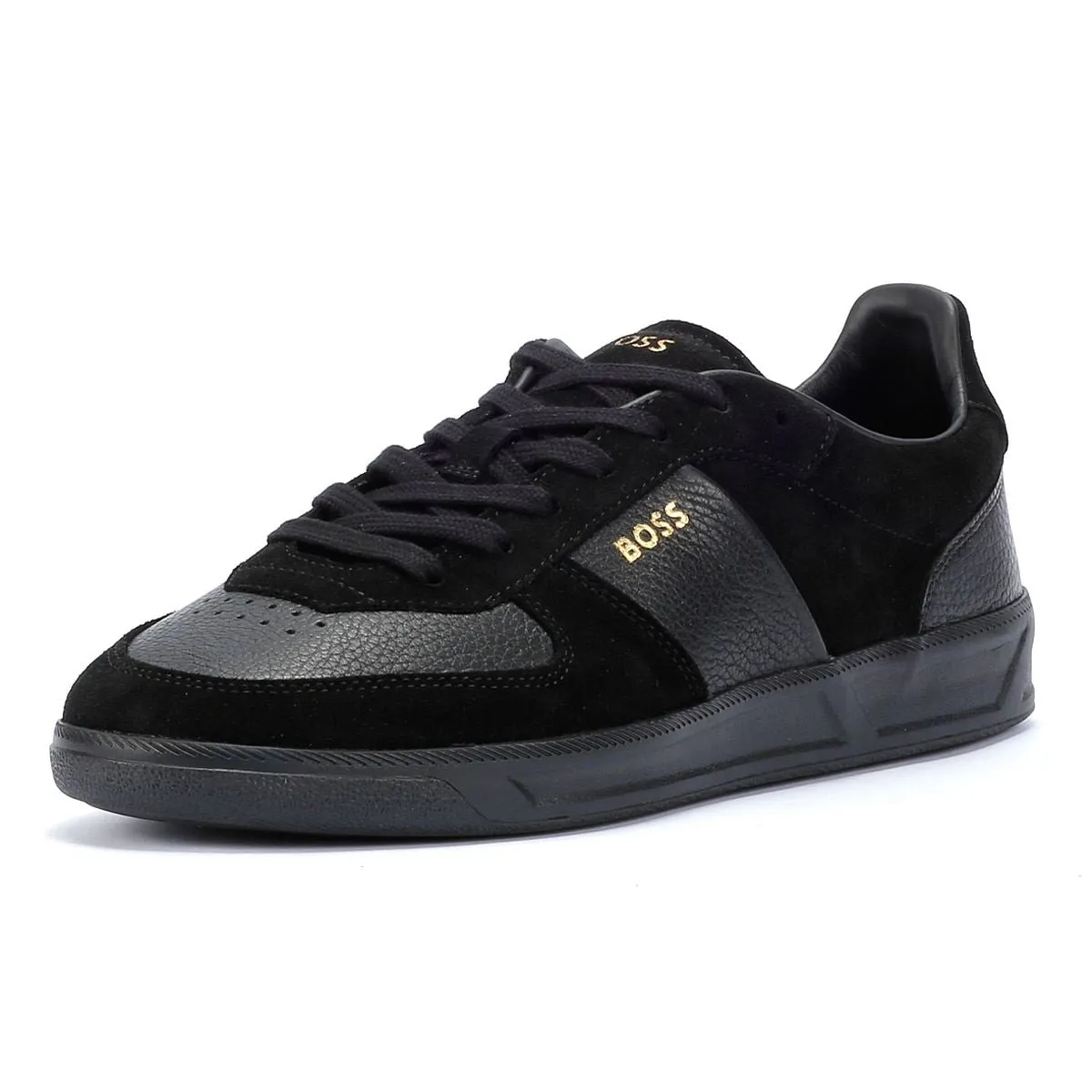 Boss Brandon Suede/Leather Men's Black Trainers