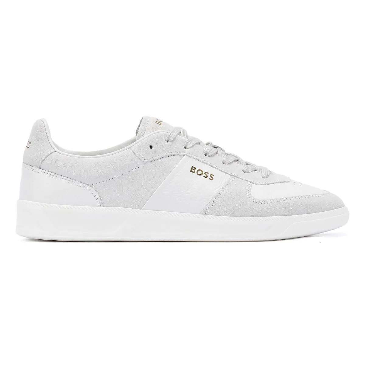 Boss Brandon Suede/Leather Men's White Trainers