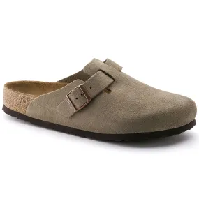 Boston Soft Footbed Taupe Suede- Regular/Wide