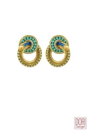 Casablanca Unique Hoop Earrings