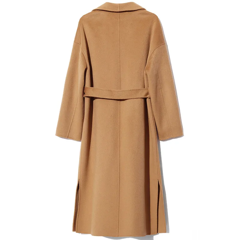 Cashmere Double-Faced Lapel Women Coat