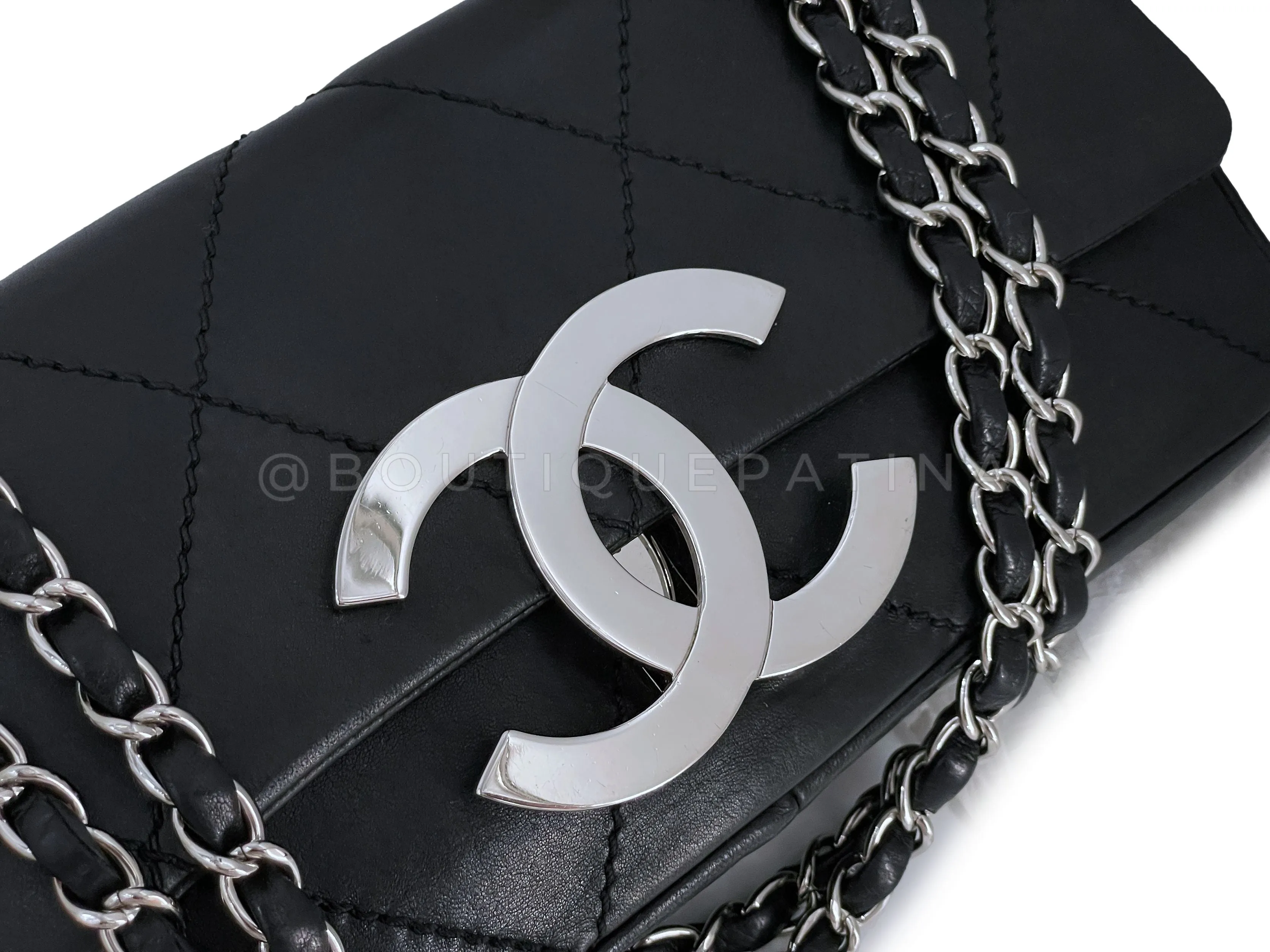 Chanel 2005 Black Giant Oversized CC Medium Flap Bag RHW