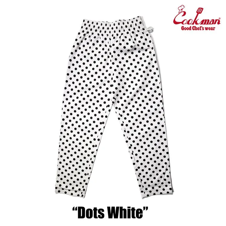 Cookman Chef Pants - Dots : White