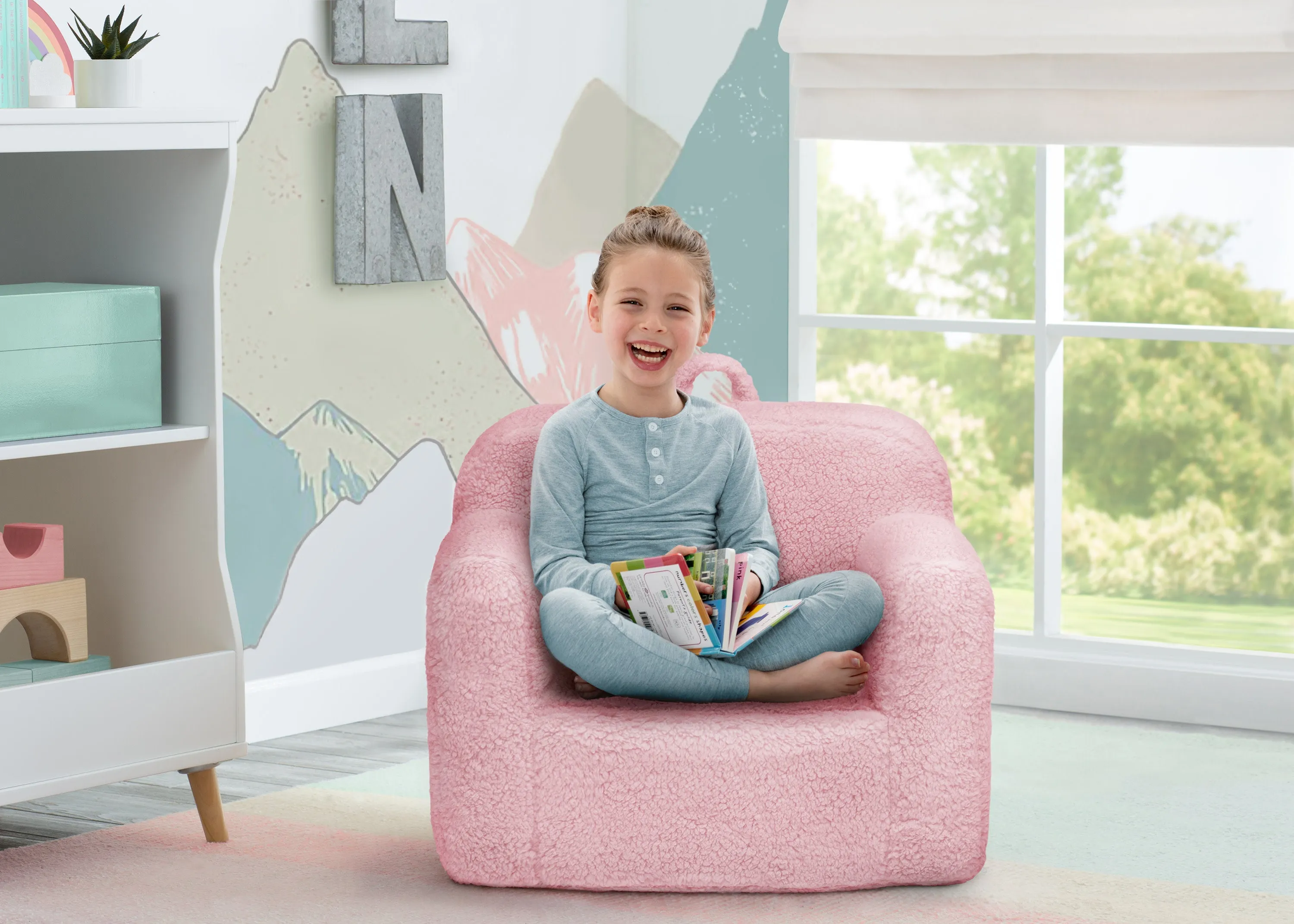 Cozee Sherpa Chair for Kids