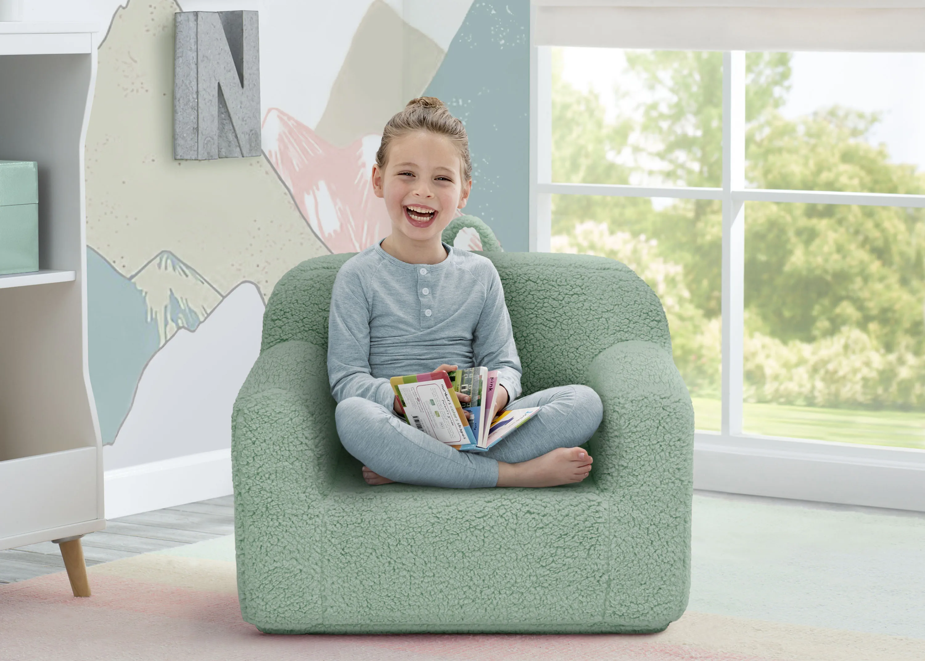 Cozee Sherpa Chair for Kids