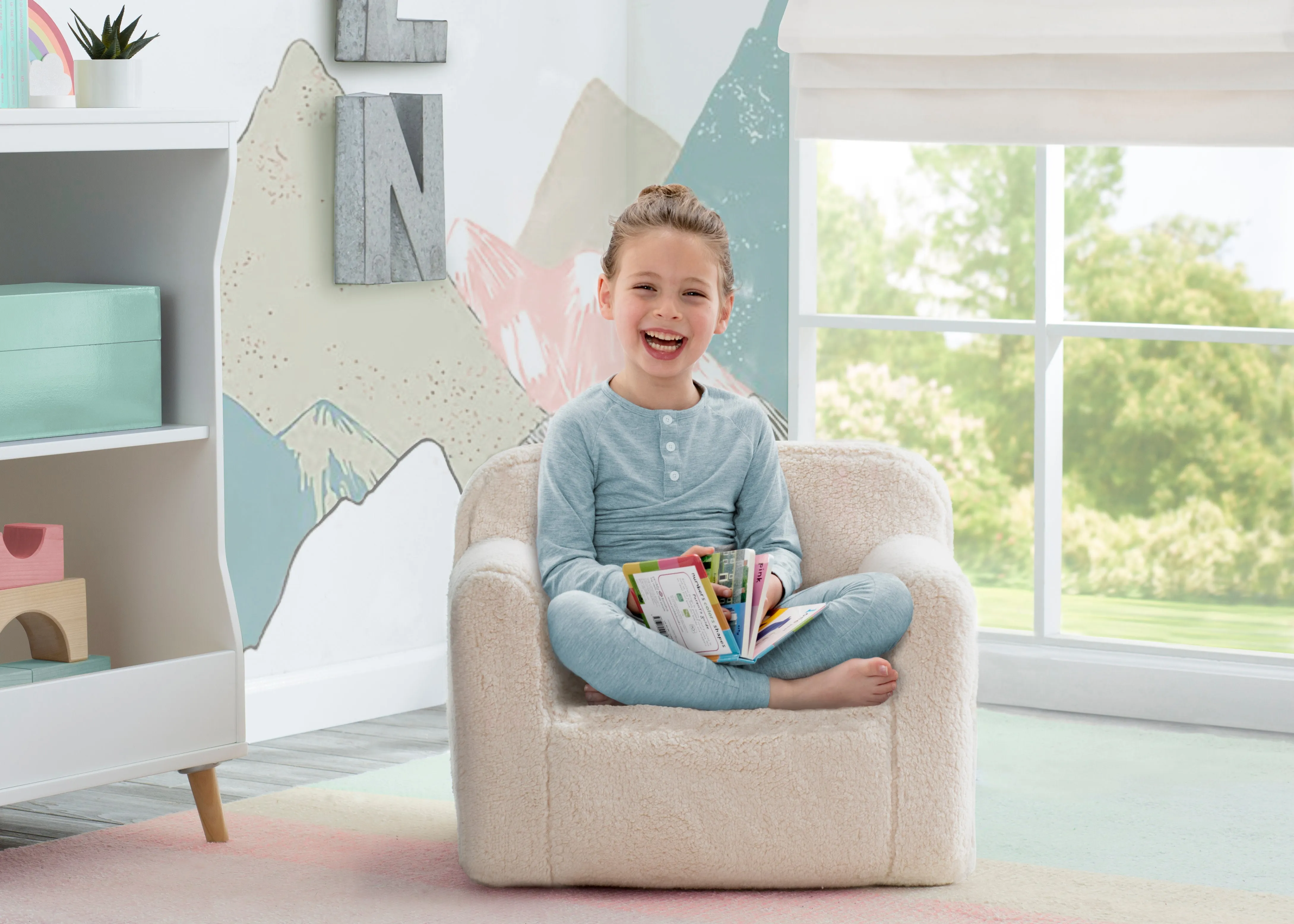 Cozee Sherpa Chair for Kids