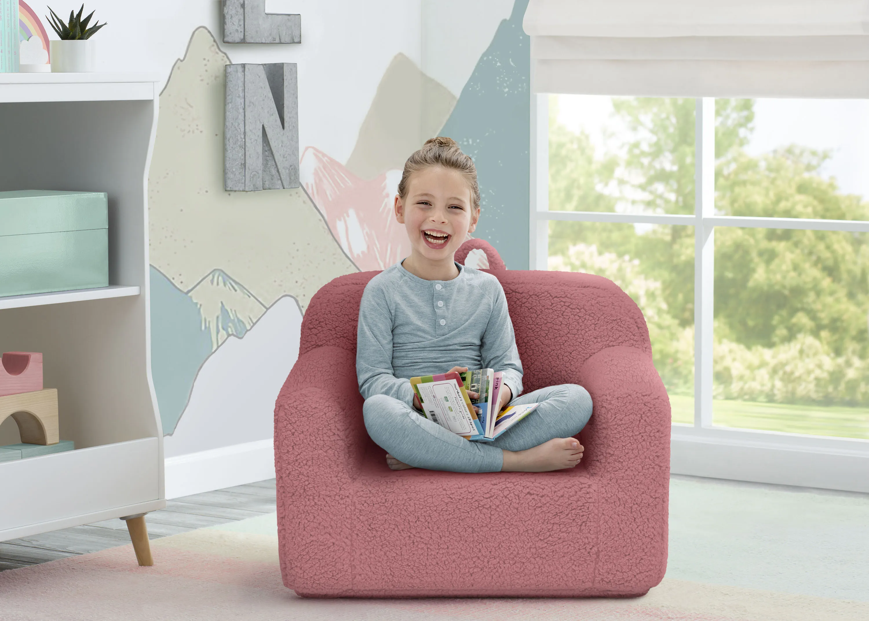 Cozee Sherpa Chair for Kids