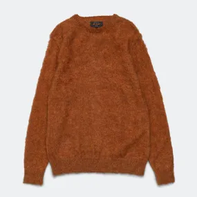 Crew Neck Stretch Mohair - Orange