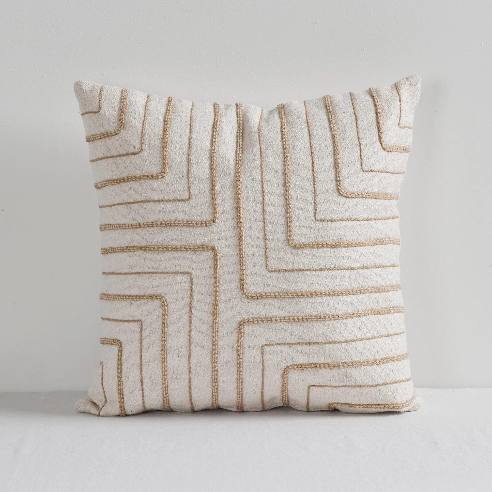 Curtis Cushion - Ivory/Beige - 50x50cm