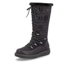 D0U77-00 Black Lace/Zip Lined RTex