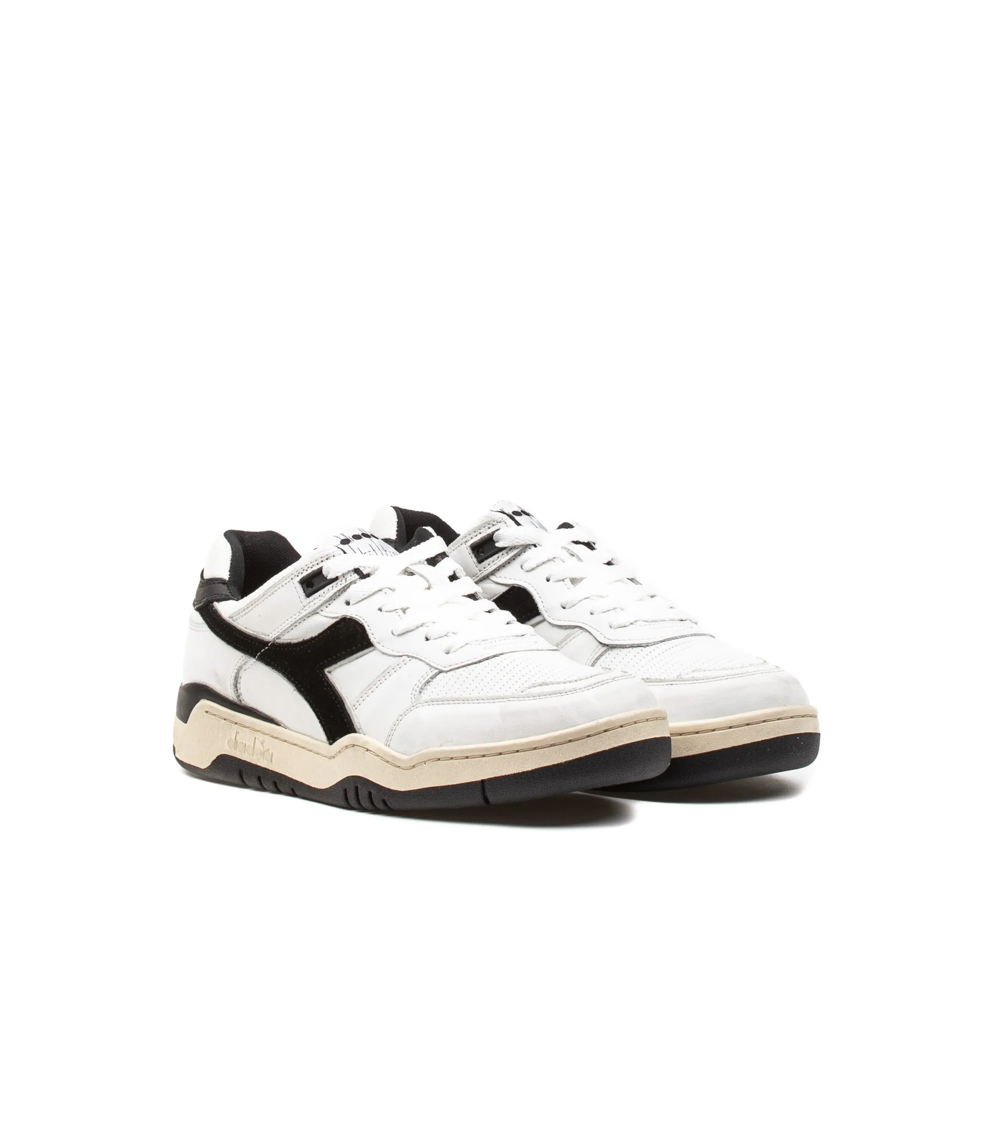 Diadora Basket 560 Used White Black