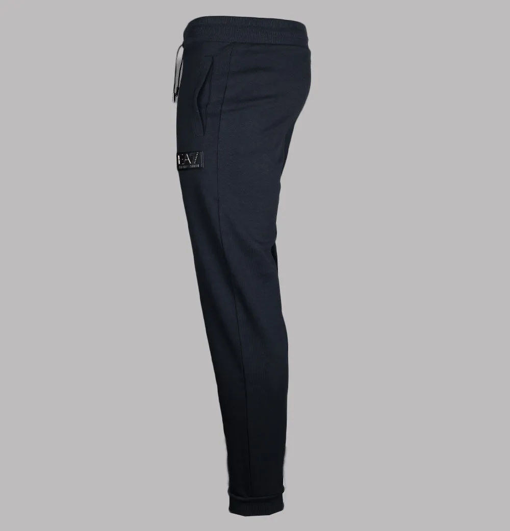 EA7 Metallic Logo Joggers Night Blue