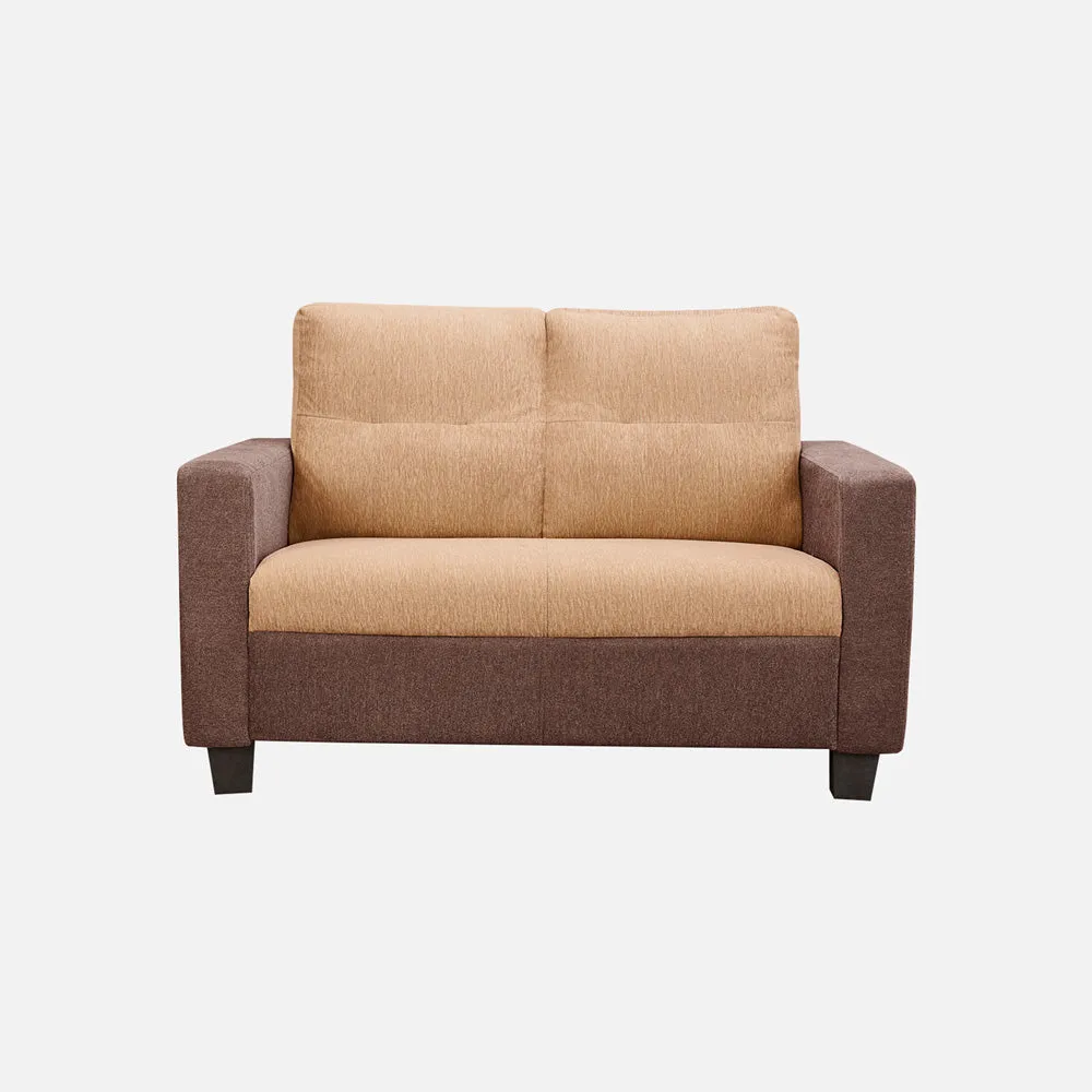 Ease Sand Brown Fabric 2 Seater Sofa