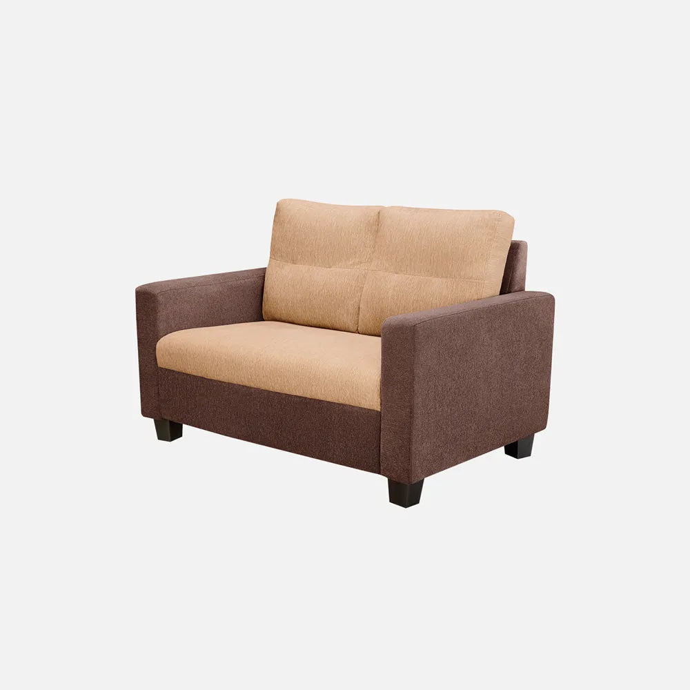 Ease Sand Brown Fabric 2 Seater Sofa