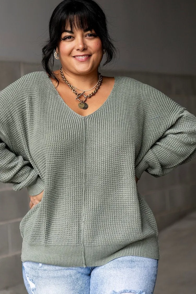 Emma Sweater - Faded Olive