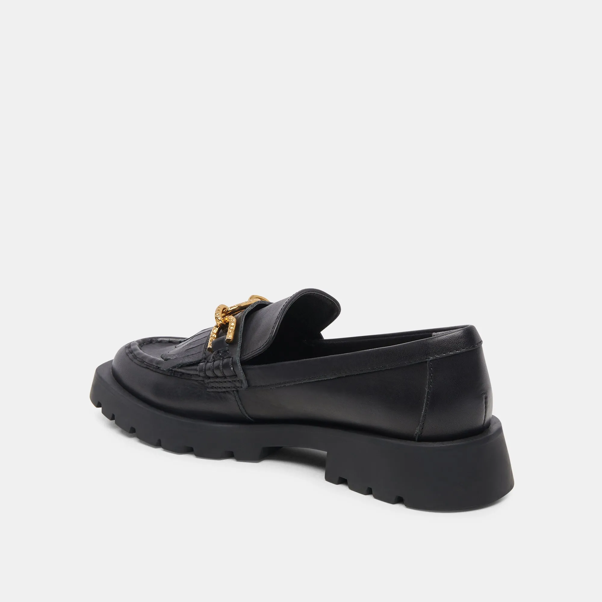 ERNA FLATS BLACK LEATHER