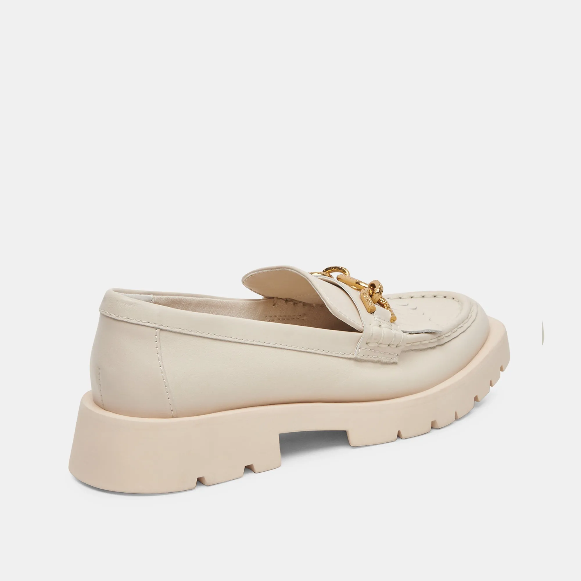 ERNA FLATS IVORY LEATHER