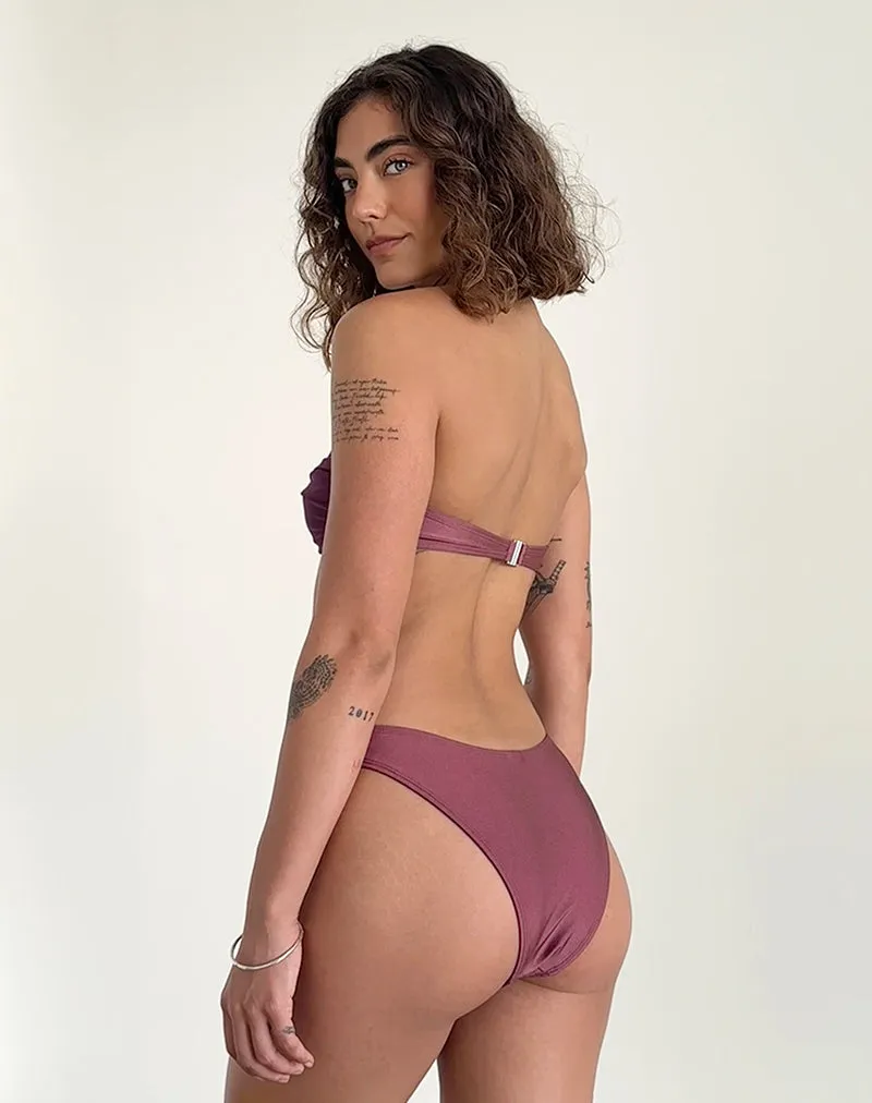 Farida Bikini Bottom in Deep Mauve