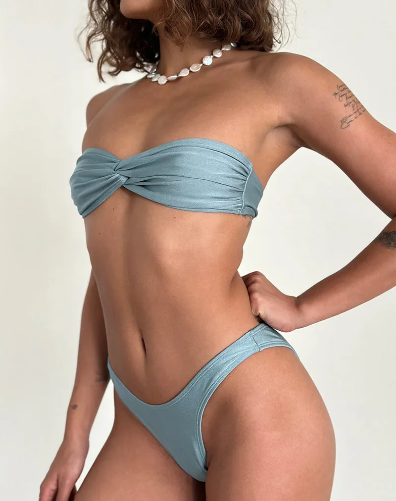 Farida Bikini Bottom in Sky Blue