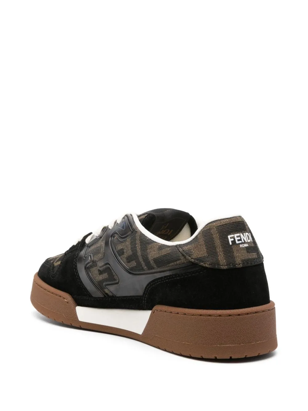 FENDI MATCH LEATHER SNEAKERS