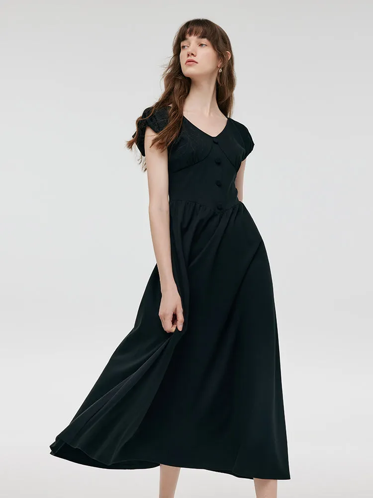 Figure Flattering Women Maxi Dress