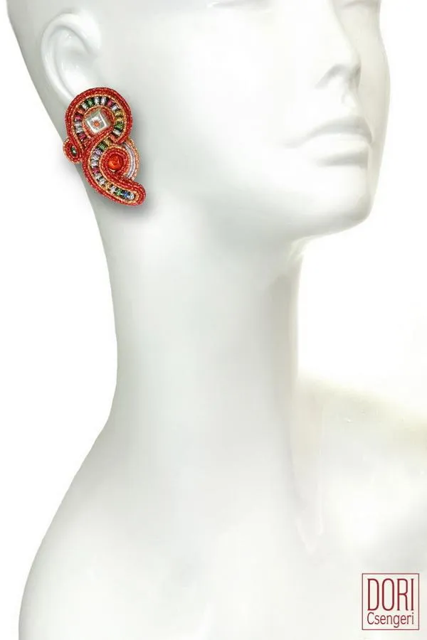 Fireworks Unique Clip-on Earrings