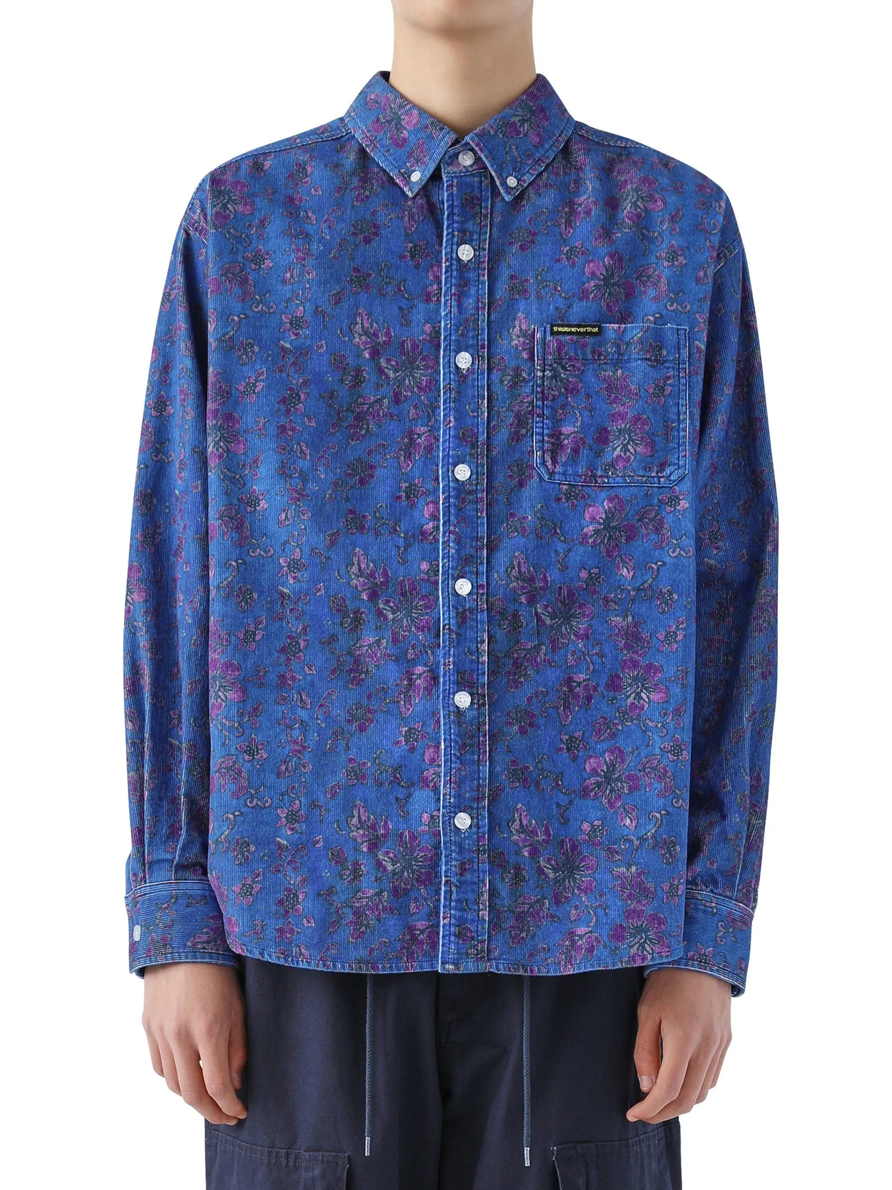 Floral Corduroy Shirt