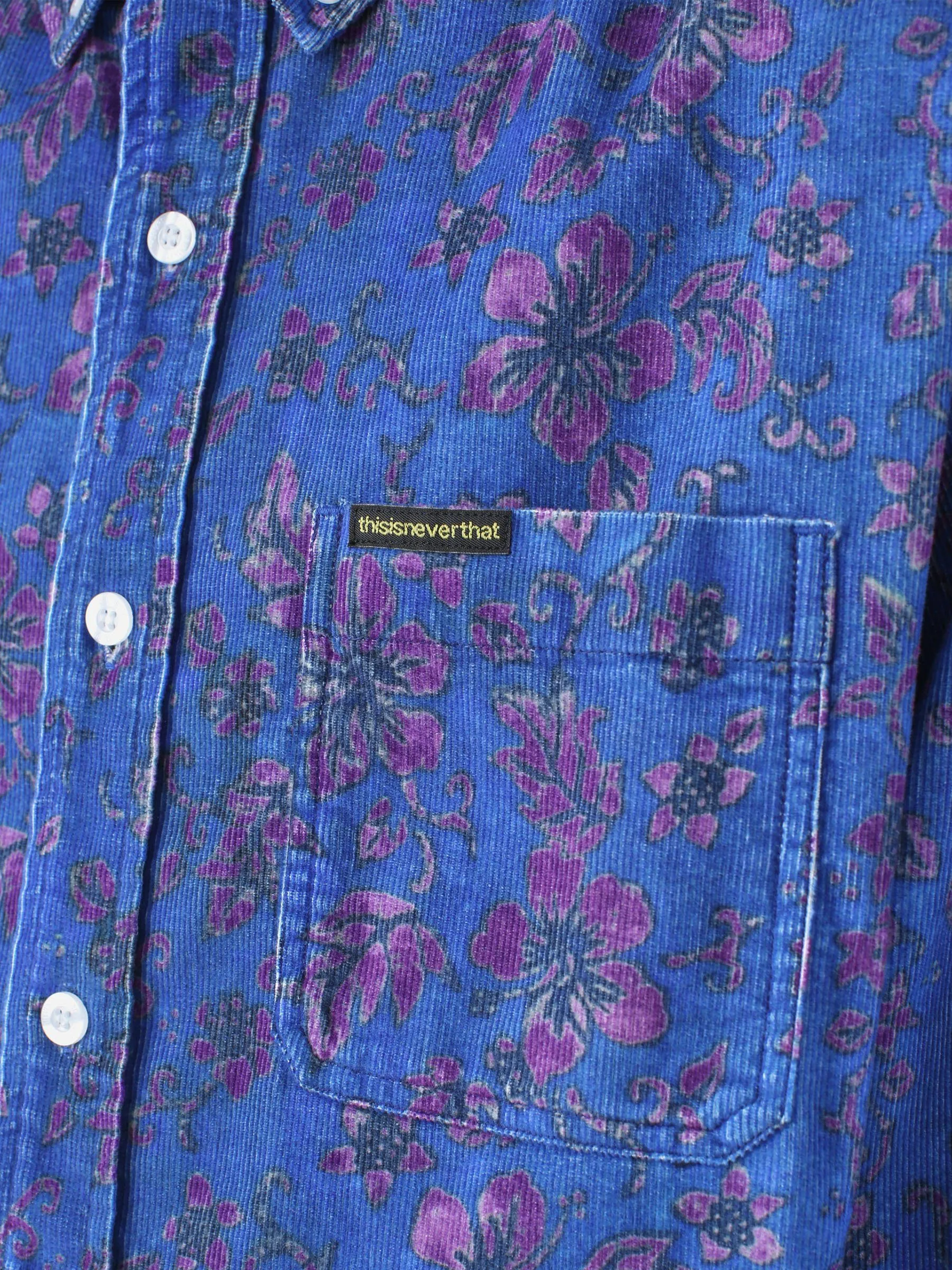 Floral Corduroy Shirt