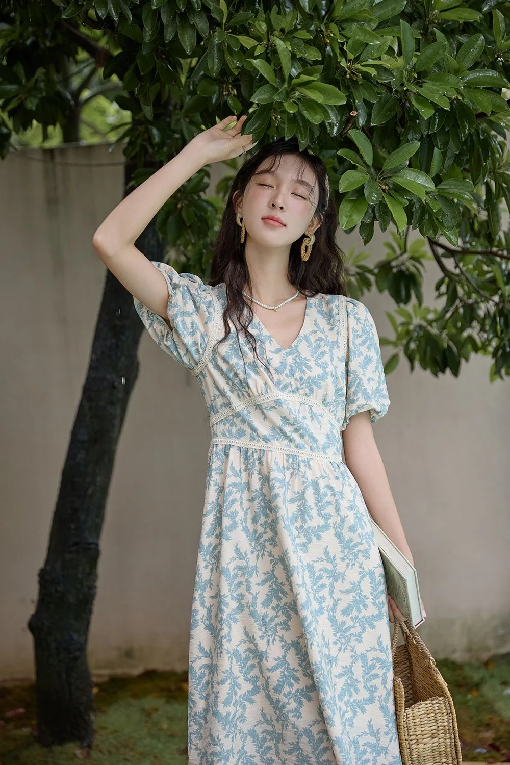 Floral Midi Dress for Women