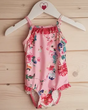 Floral Pink Swimsuit (6-9 Months)