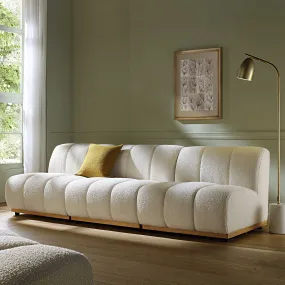 Granvia Ecru Boucle Modular Sofa, 3-Seater Sofa