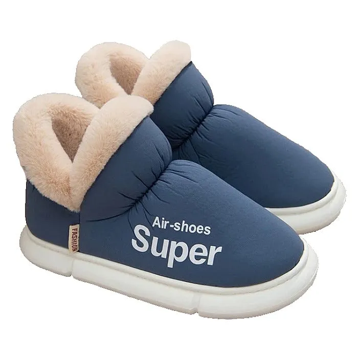 Groovywish Home Slippers Plush Unisex Warm Winter Shoes