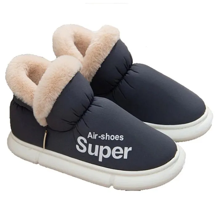 Groovywish Home Slippers Plush Unisex Warm Winter Shoes