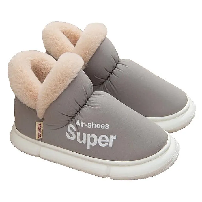 Groovywish Home Slippers Plush Unisex Warm Winter Shoes