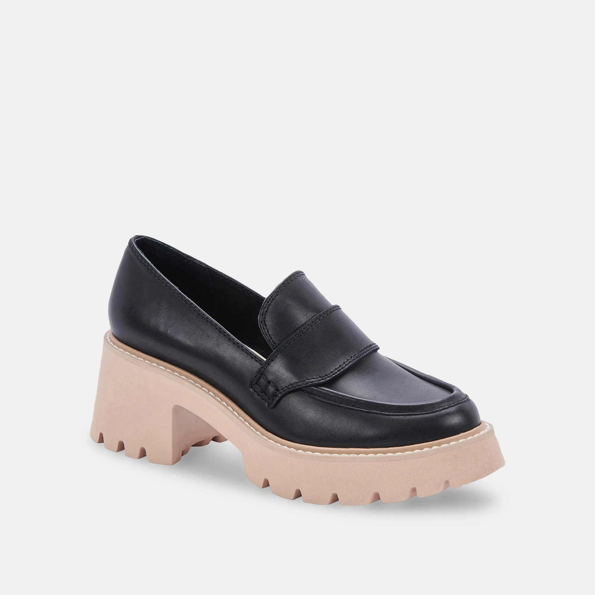 HALONA LOAFERS BLACK LEATHER