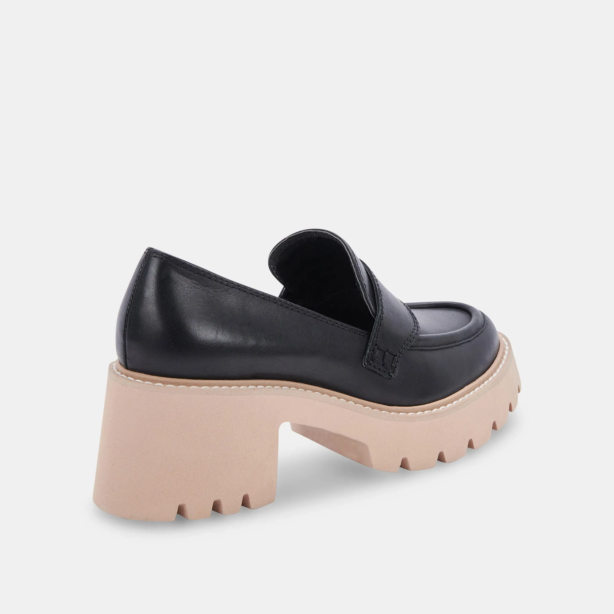 HALONA LOAFERS BLACK LEATHER