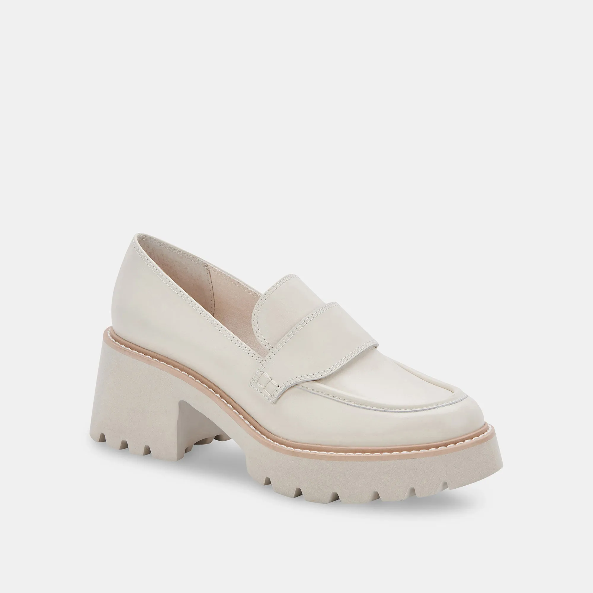 HALONA LOAFERS IVORY LEATHER - re:vita