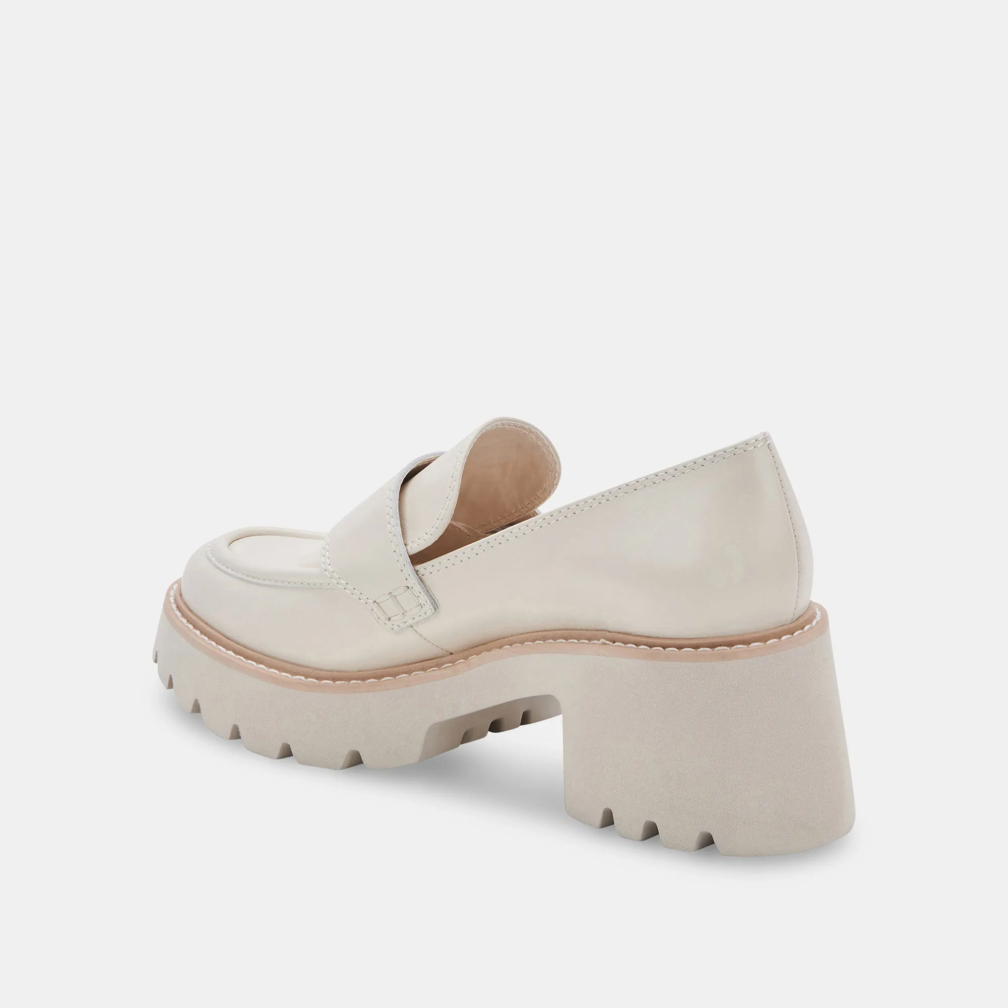 HALONA LOAFERS IVORY LEATHER - re:vita